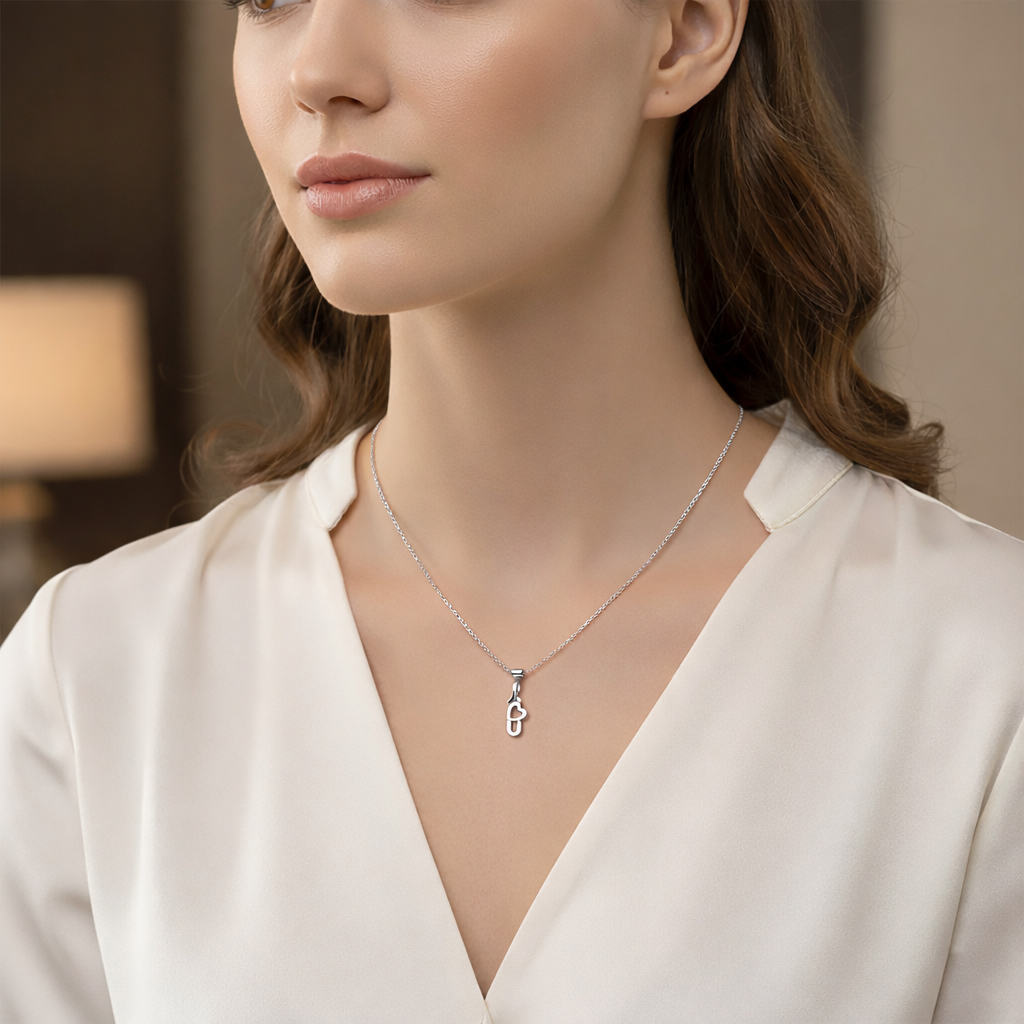 Sterling Silver I Love U Pendant