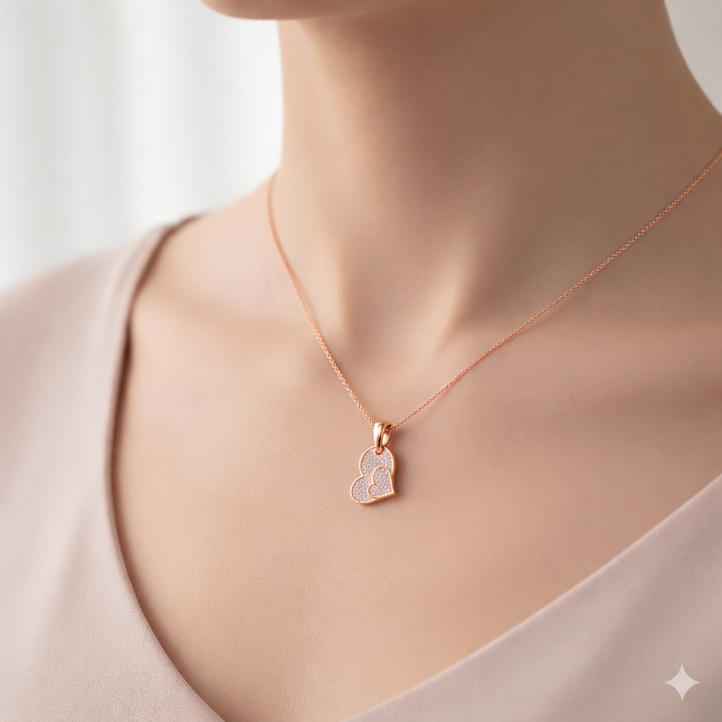 Timeless Rose Gold Heart Pendant