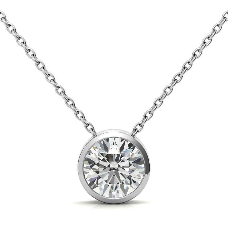 Round Bezel Pendant for Women