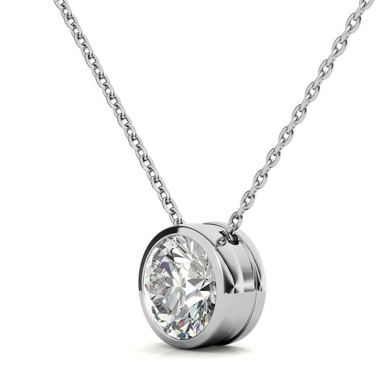 Round Bezel Pendant for Women