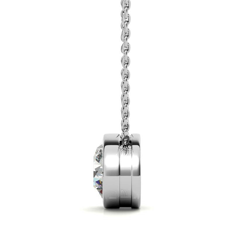 Round Bezel Pendant for Women