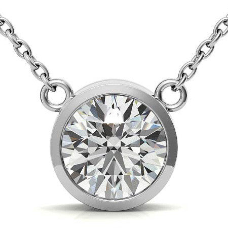 White Gold Plated Silver Pendant