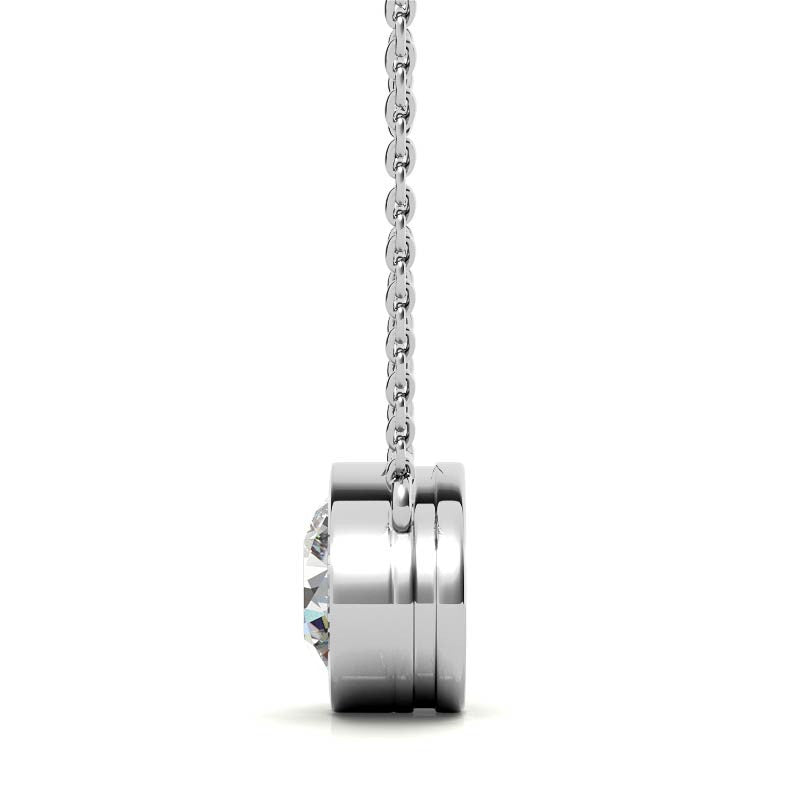White Gold Plated Silver Pendant