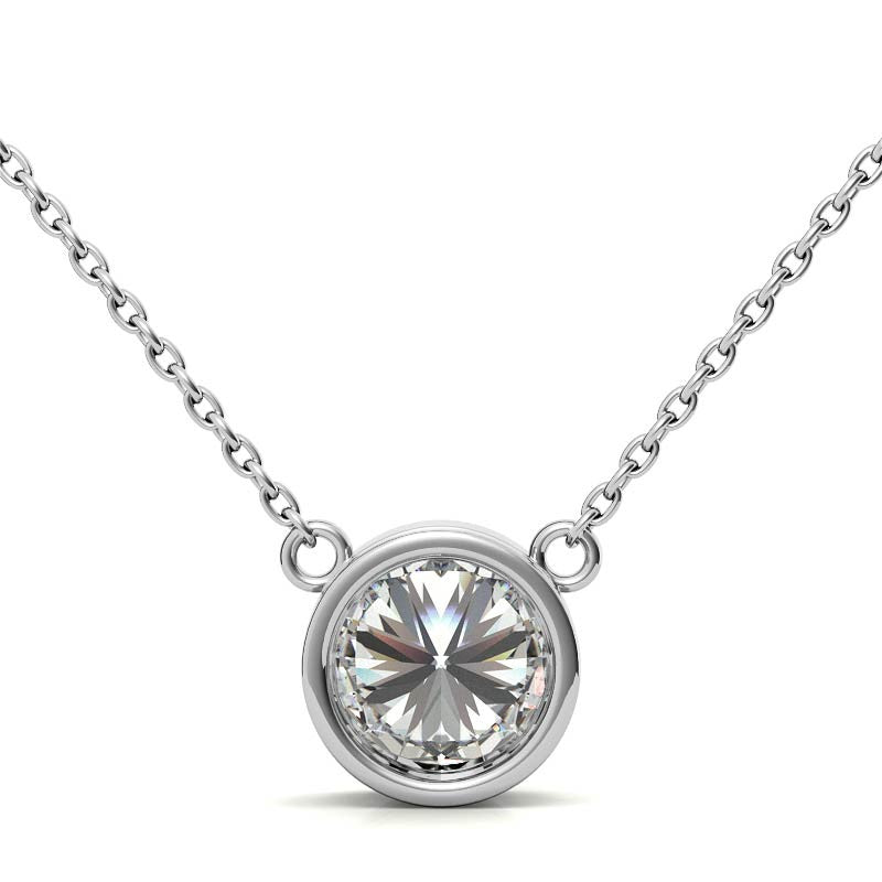 White Gold Plated Silver Pendant