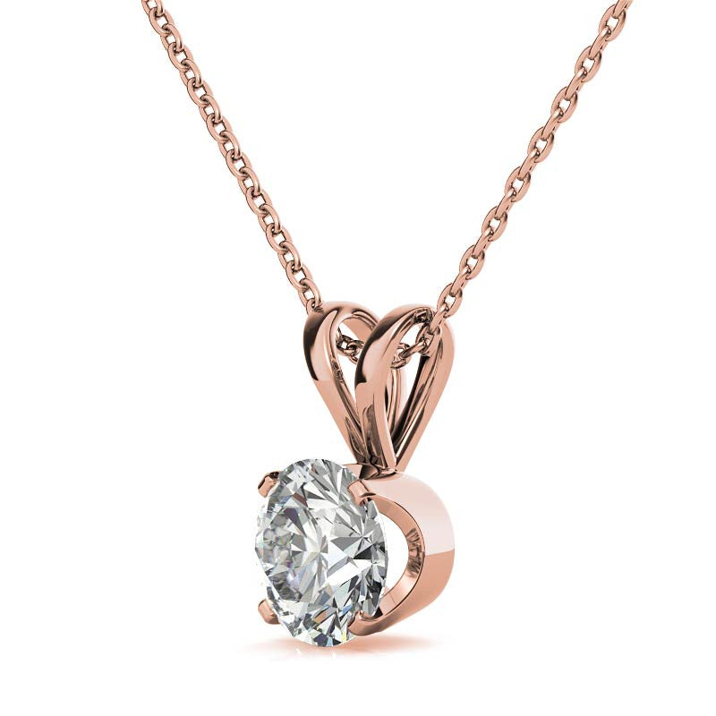 Rose Gold Plated Sterling Silver Pendant