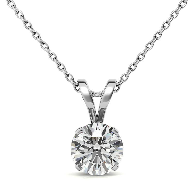 White Gold Plated Sterling Silver Pendant