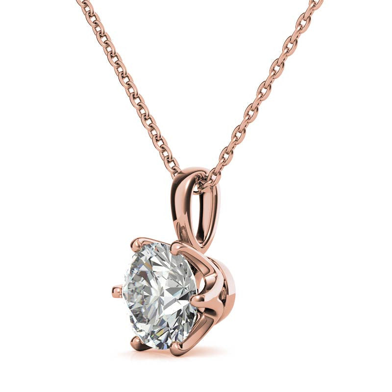 Elegant Round Stone Minimalist Pendant for Women