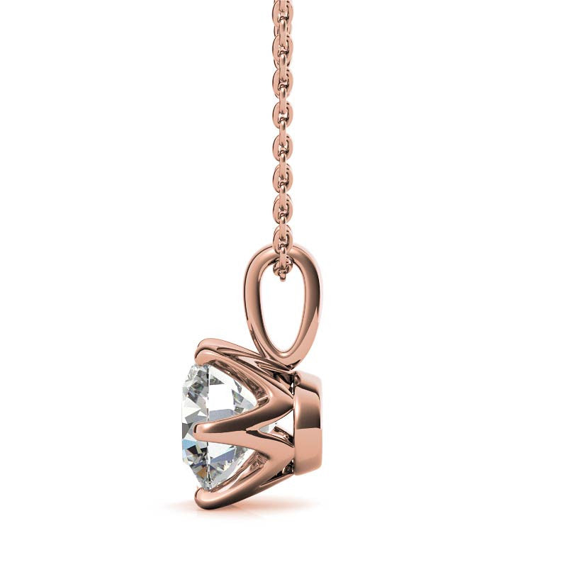 Elegant Round Stone Minimalist Pendant for Women