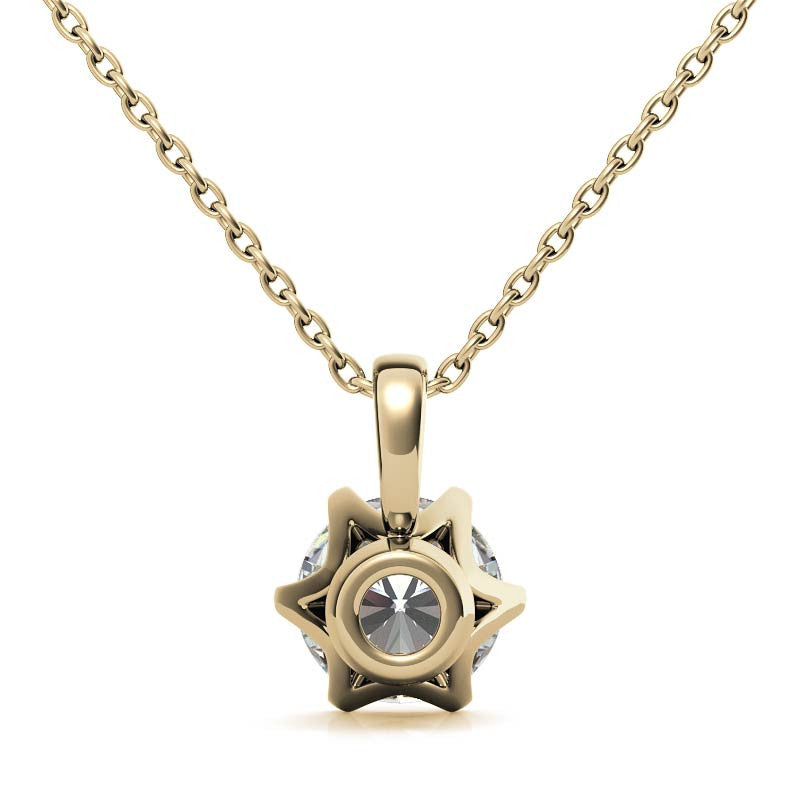 Elegant Round Stone Minimalist Pendant for Women
