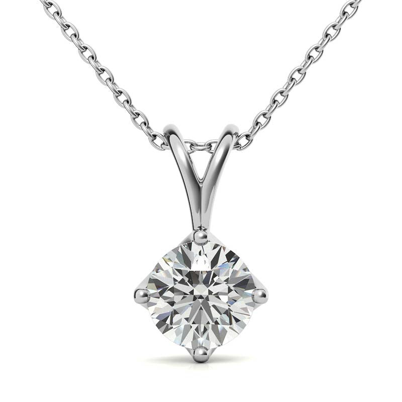 Elegant Solitaire Pendant