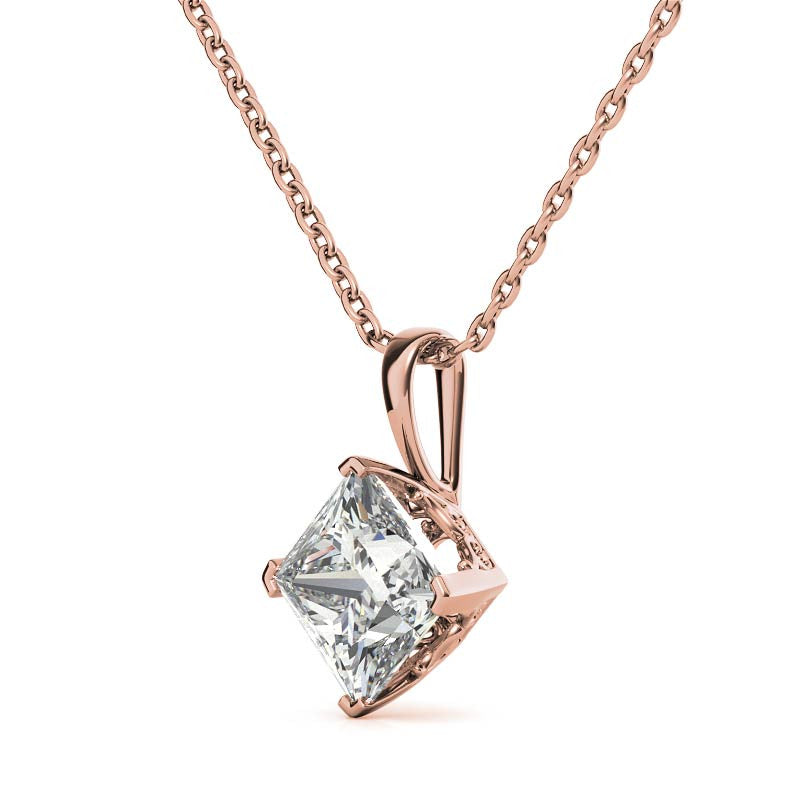 Silver Solitaire Pendant