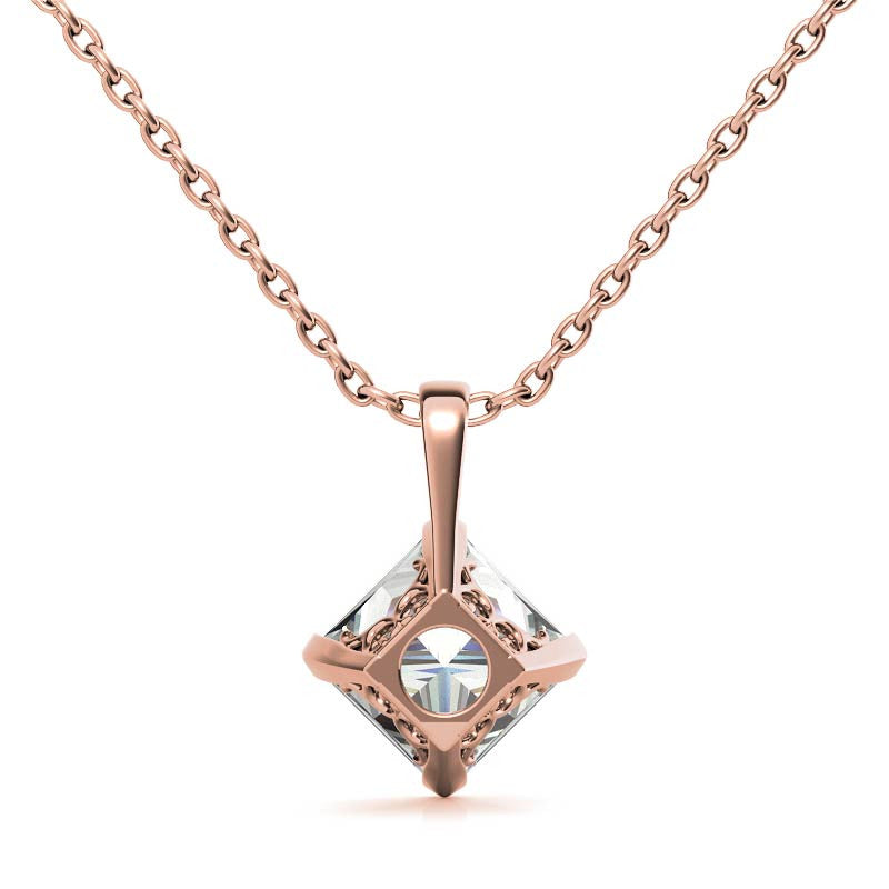 Silver Solitaire Pendant
