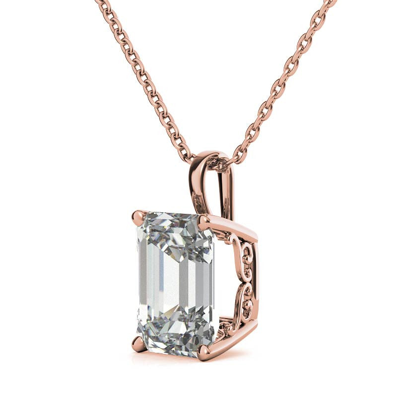 Statement Emerald Cut Pendant