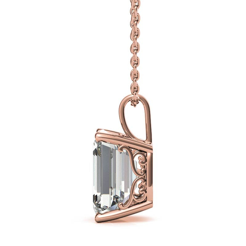Statement Emerald Cut Pendant