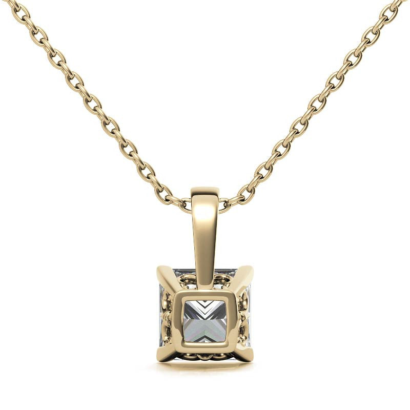 Timeless Princess Cut Diamond Pendant