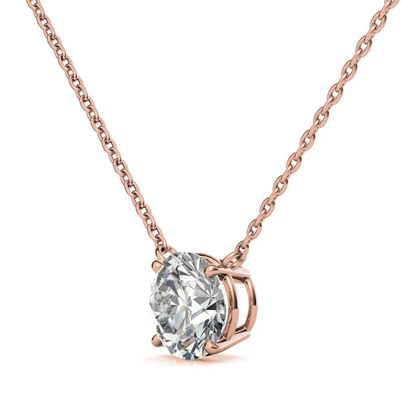 Elegant American Diamond Solitaire Pendant