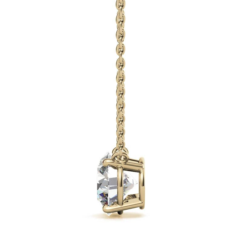 Dainty Round Cut American Diamond Pendant