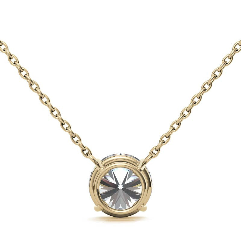 Dainty Round Cut American Diamond Pendant