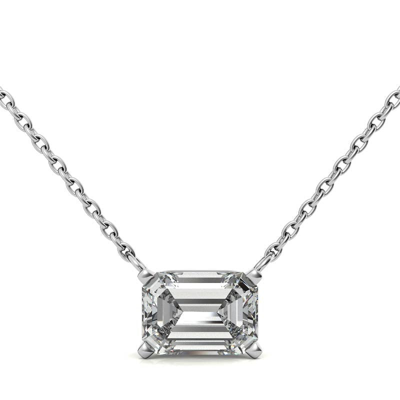 Emerald Cut American Diamond Pendant