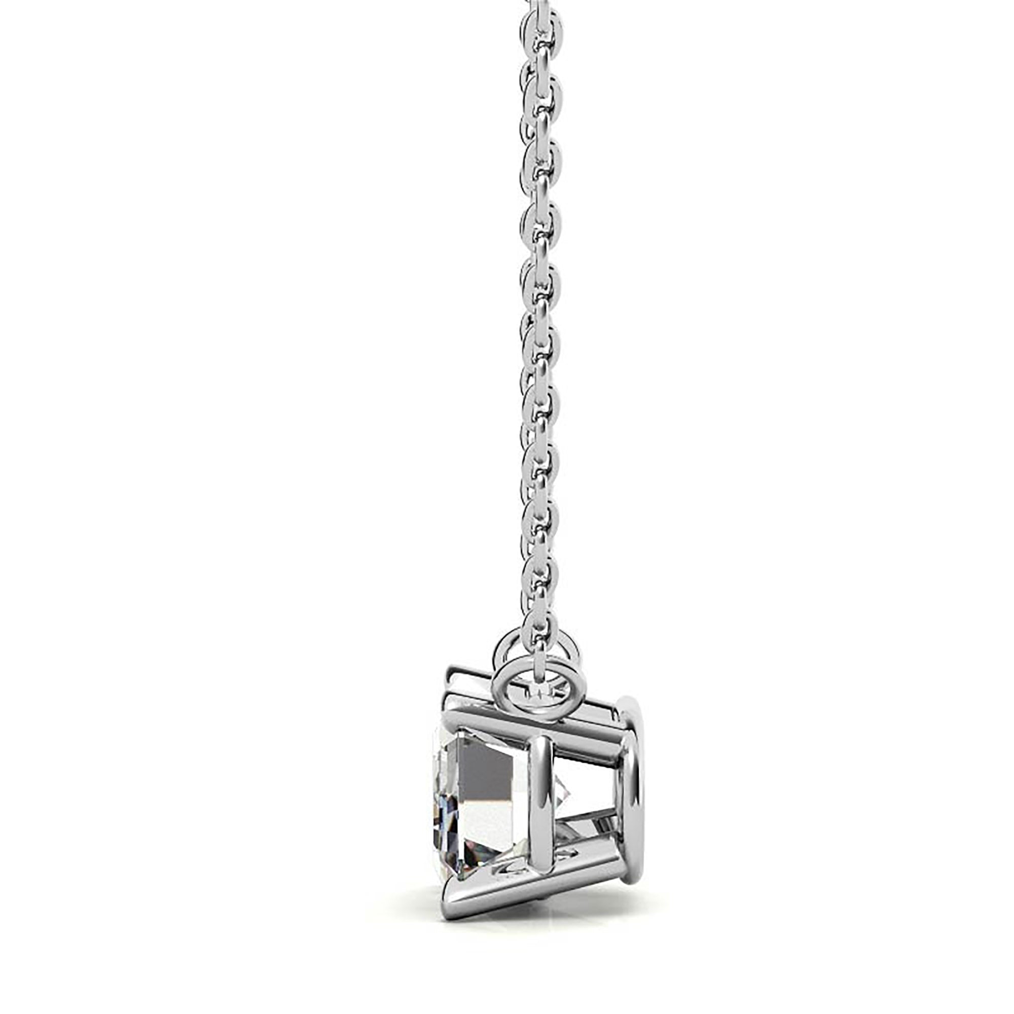 Solitaire Emerald Cut Pendant