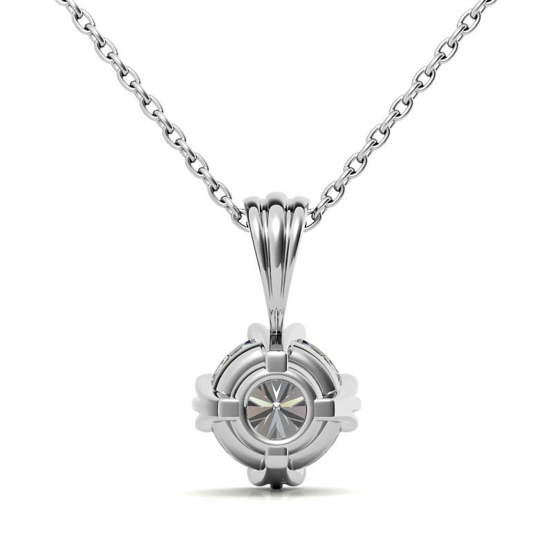 Dainty Round Solitaire Pendant