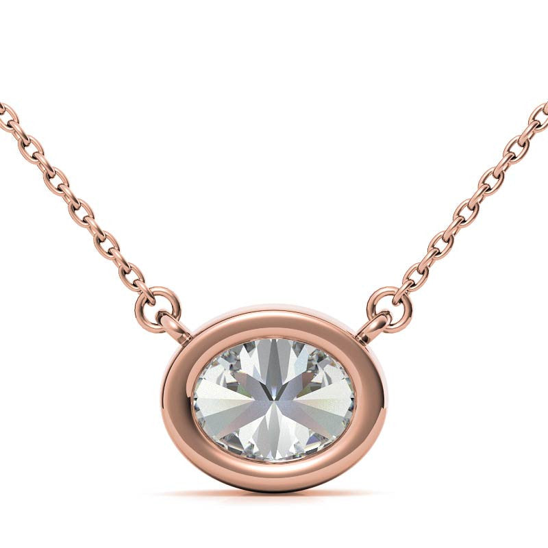 Sterling Silver Oval Cut Pendant