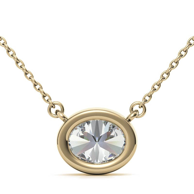 Sterling Silver Oval Cut Pendant