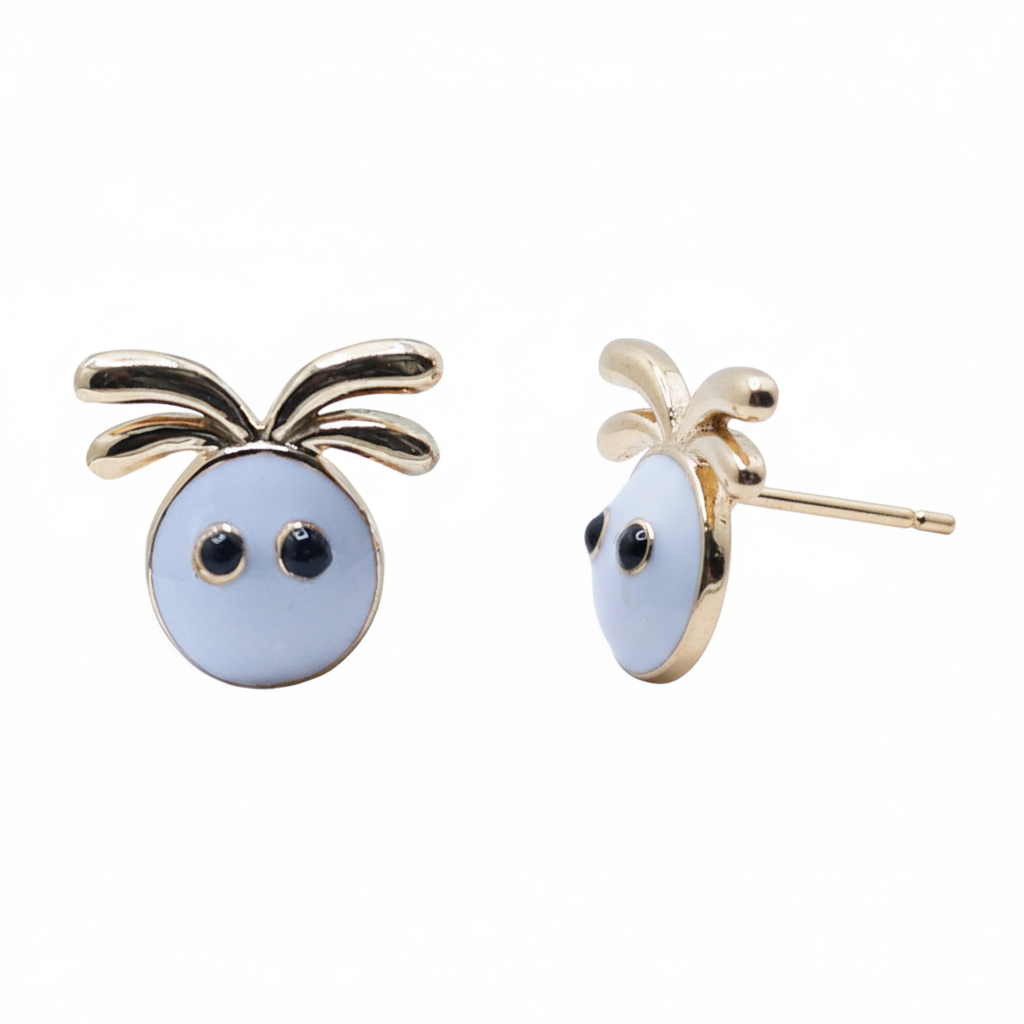 Cute Enamel Stud Earrings