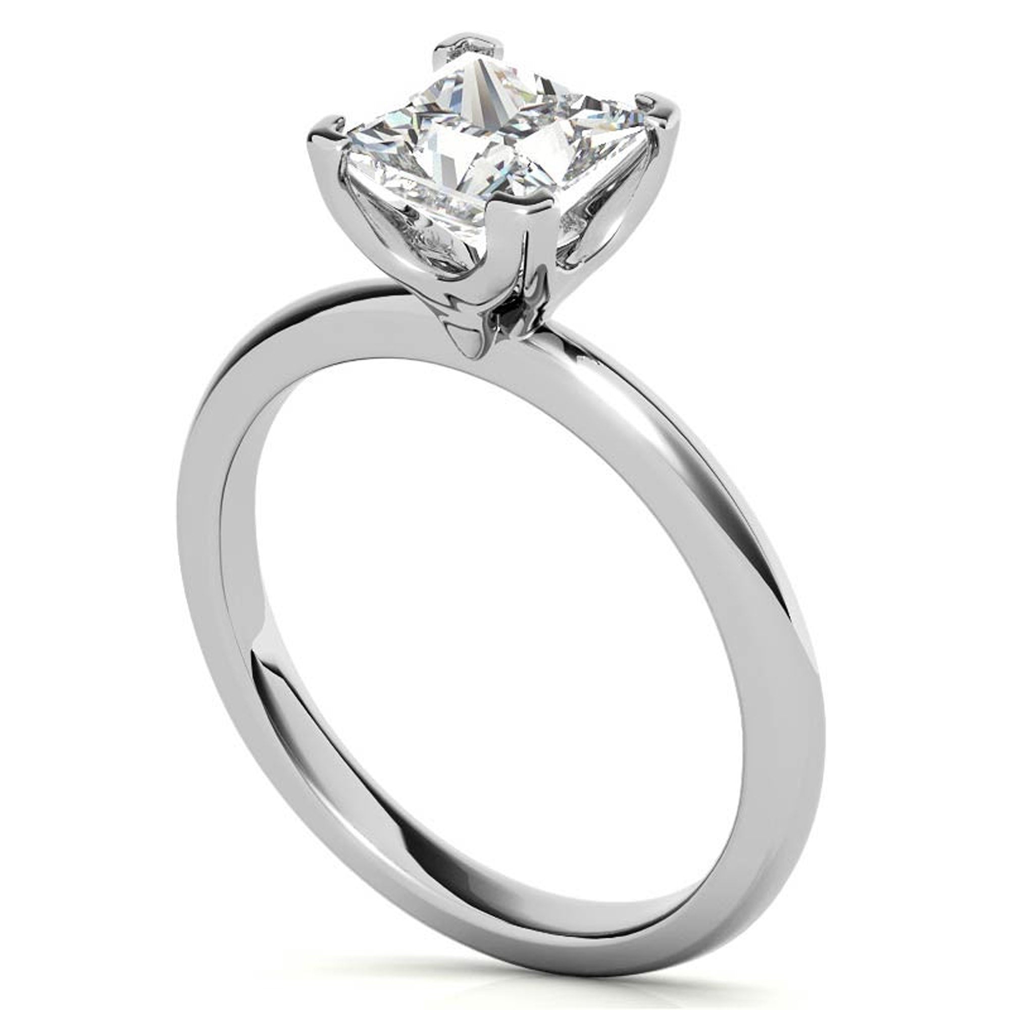 Classic Princess Cut Solitaire Ring