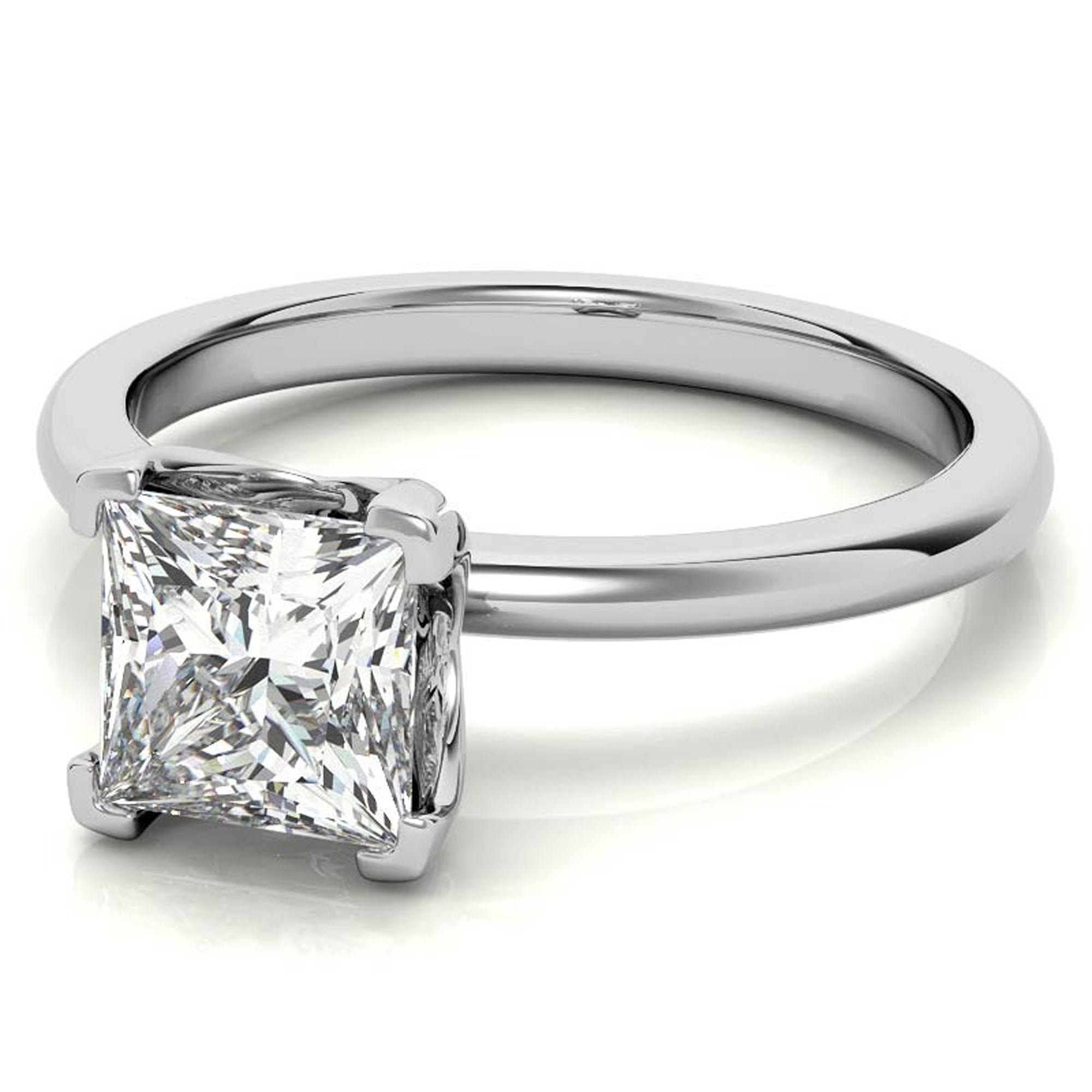 Classic Princess Cut Solitaire Ring