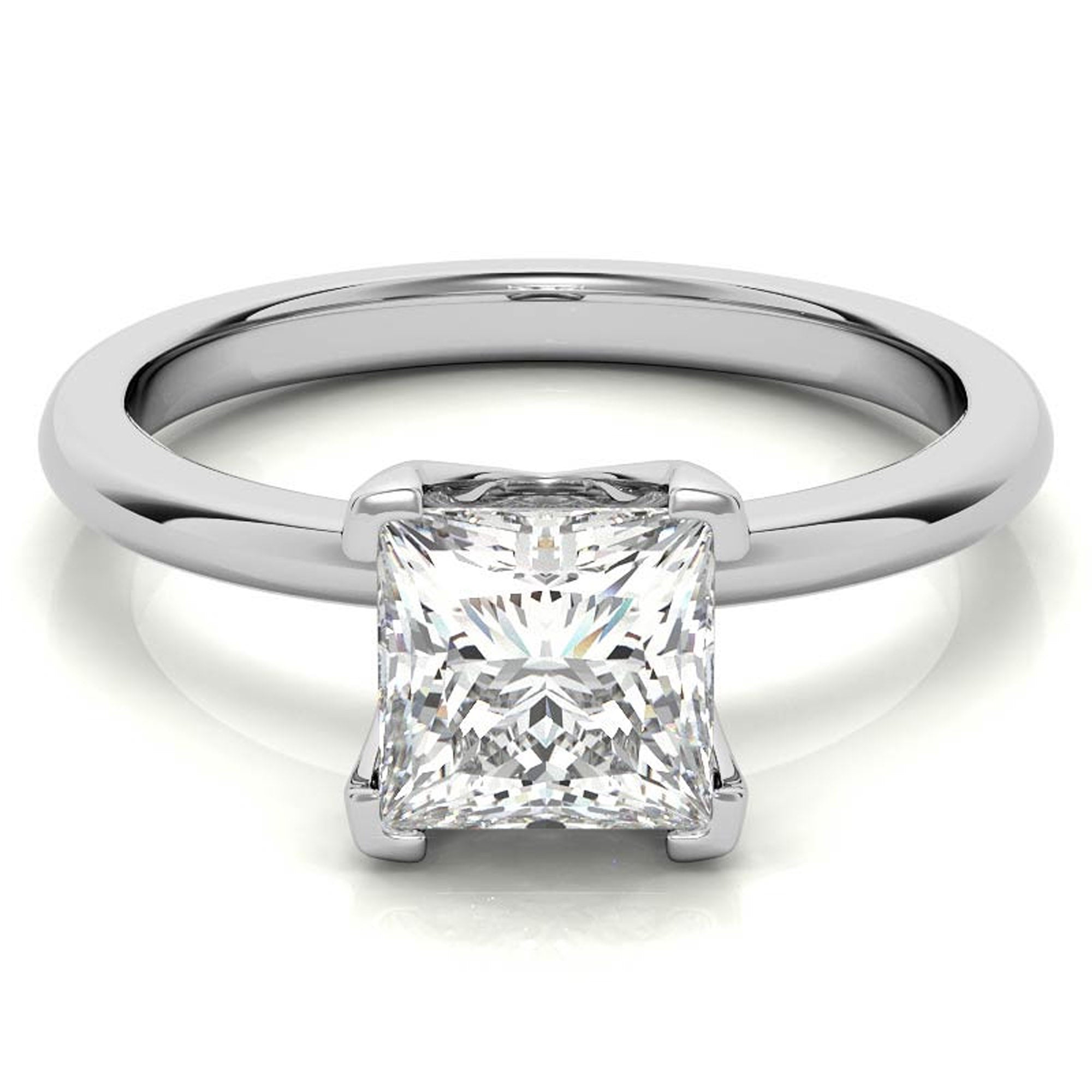 Classic Princess Cut Solitaire Ring