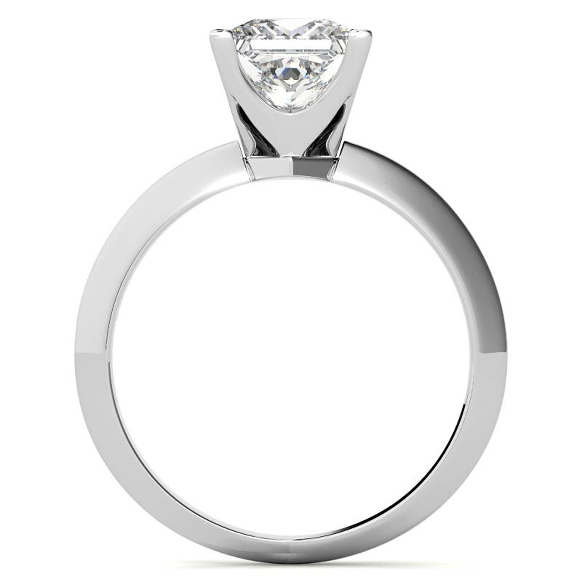 Silver Princess Cut Sparkle Ring