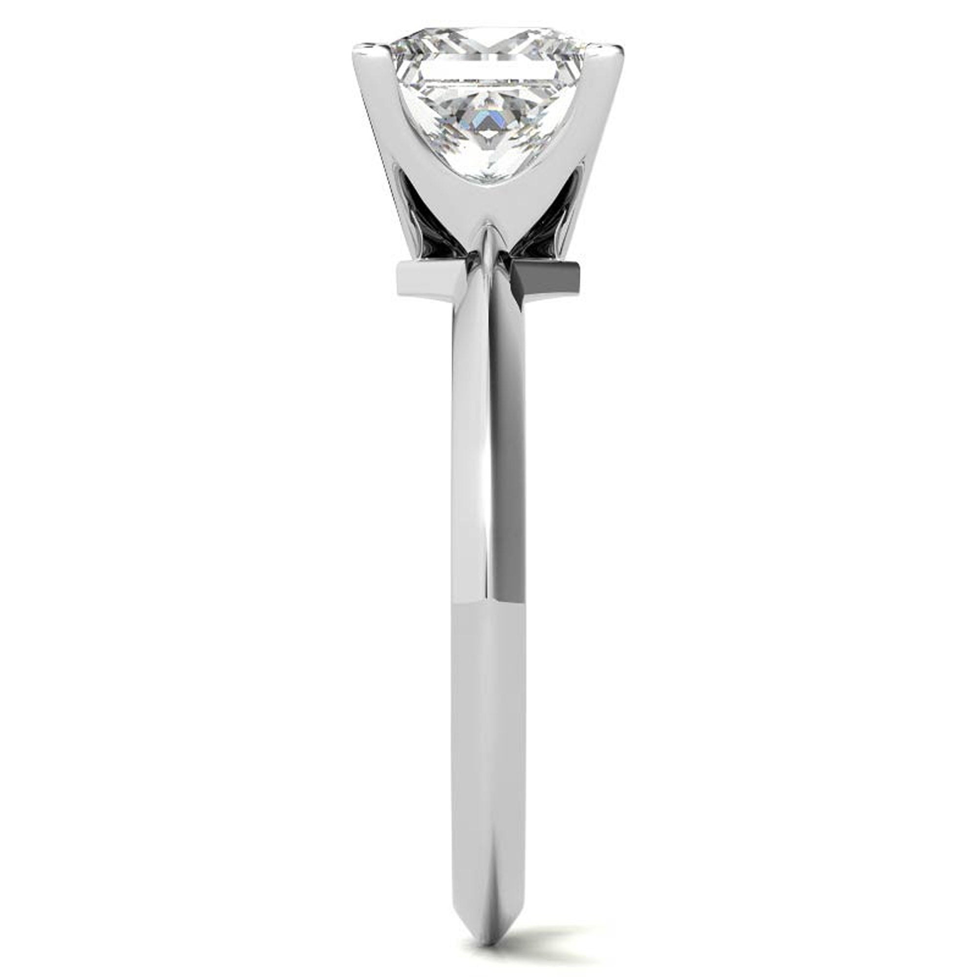 Silver Princess Cut Sparkle Ring