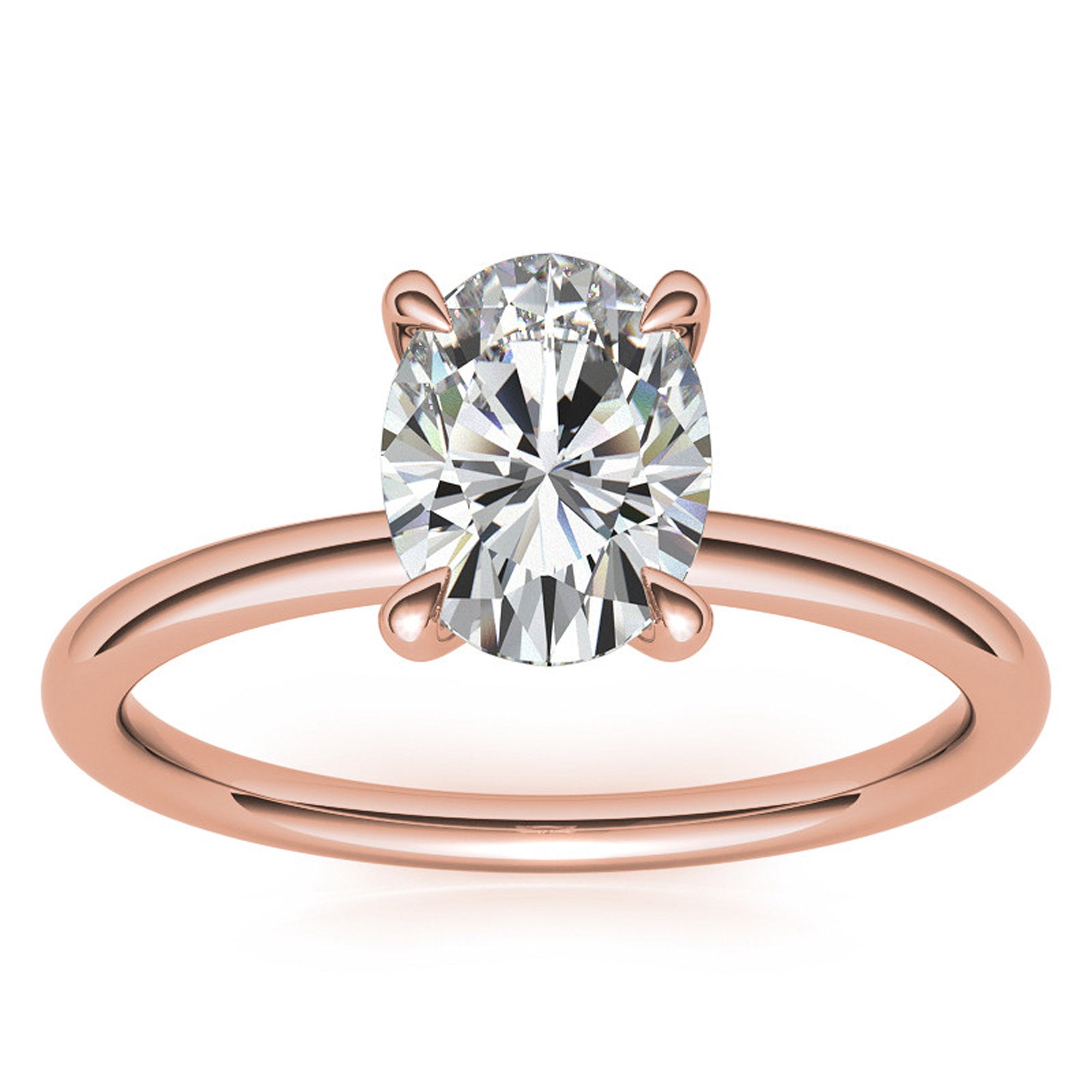 Silver Elegant Oval Shine Ring