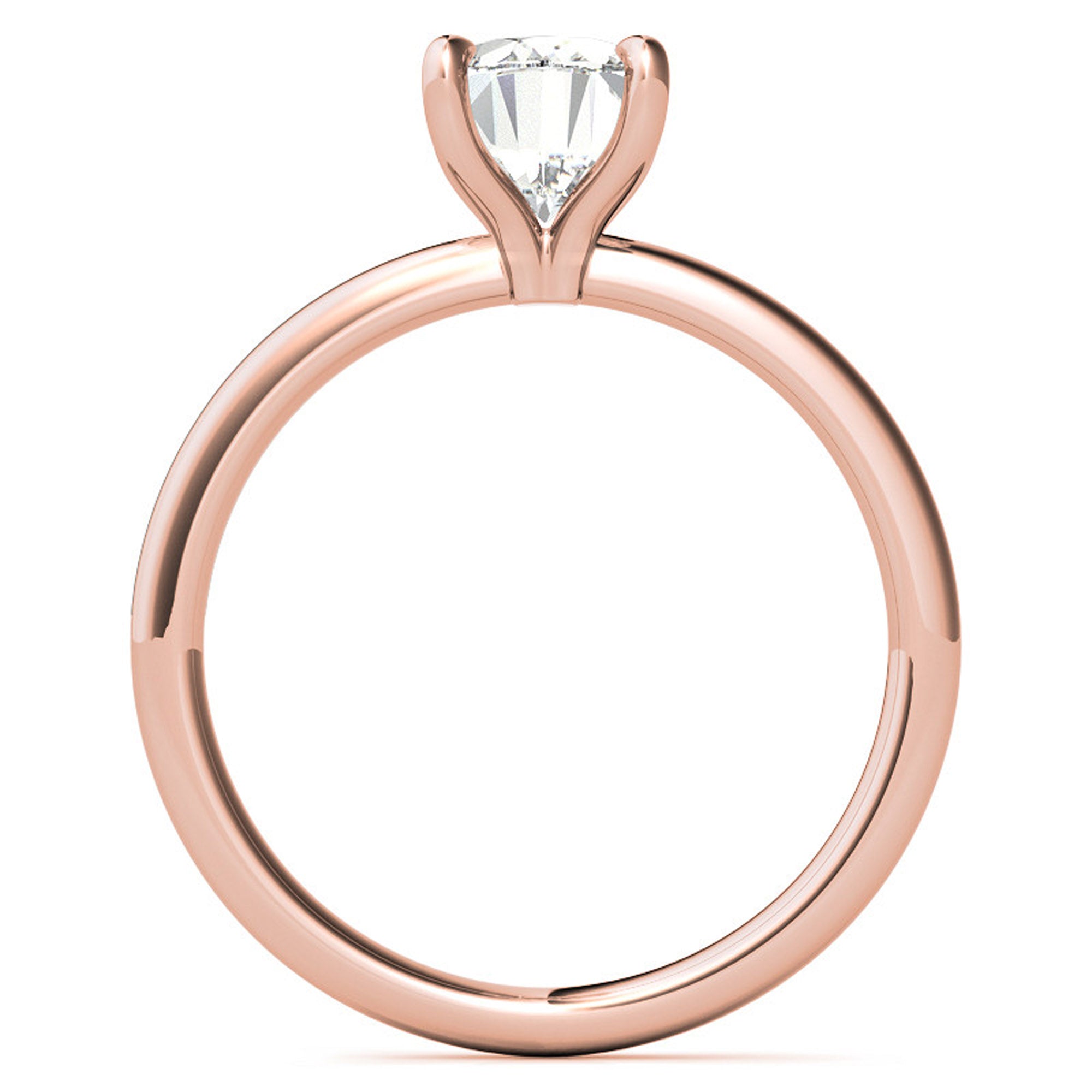 Silver Elegant Oval Shine Ring