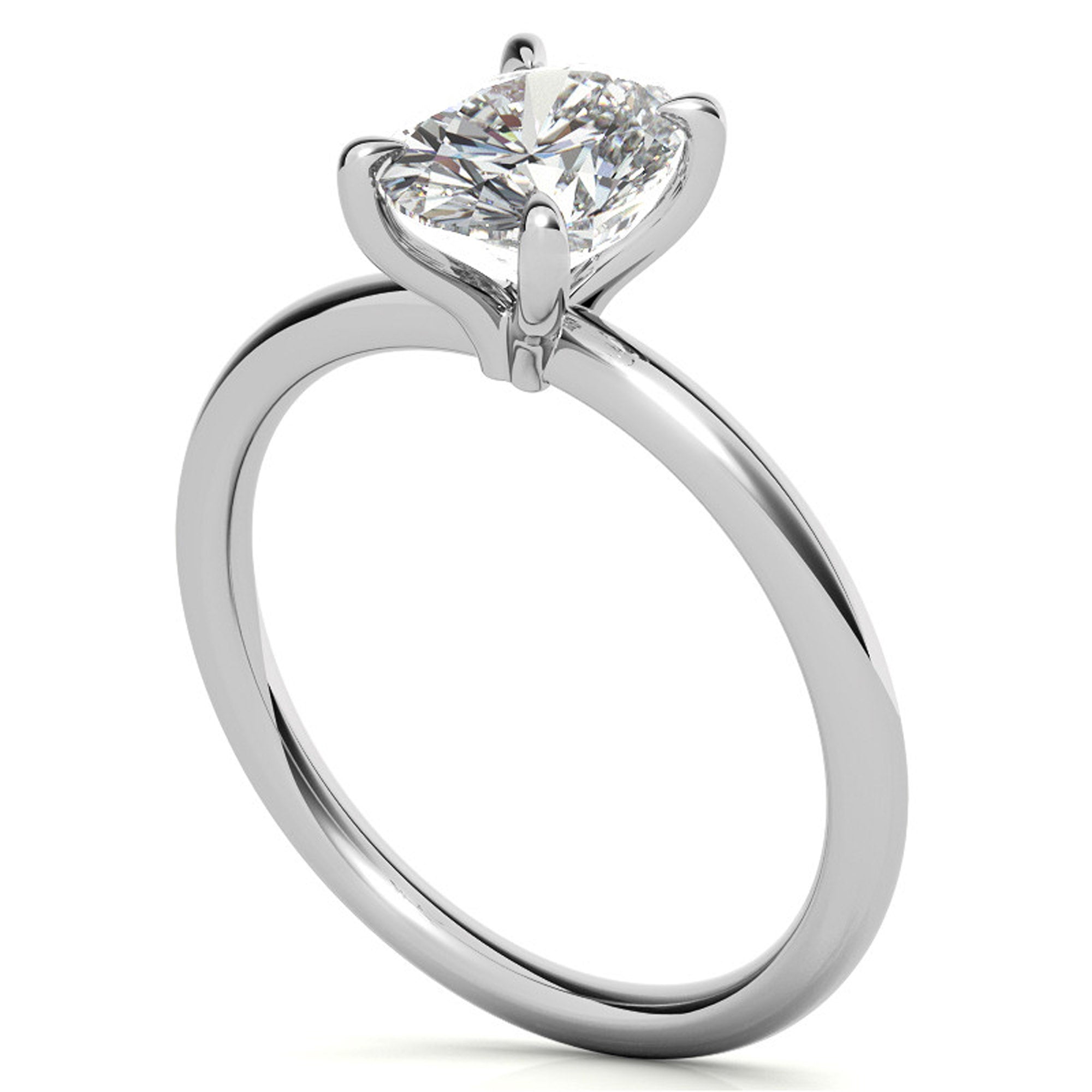Silver Timeless Oval Sparkle Ring