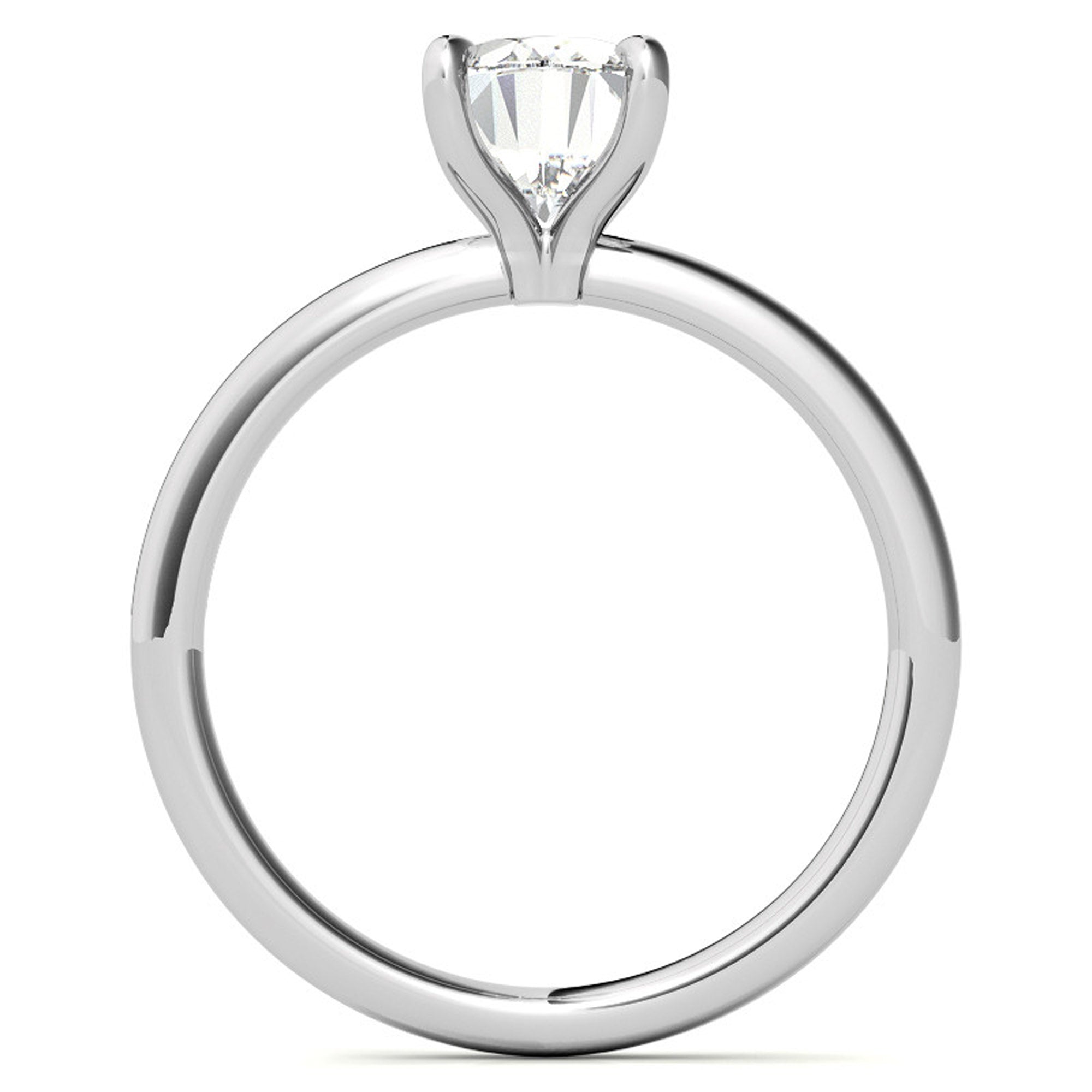 Silver Timeless Oval Sparkle Ring