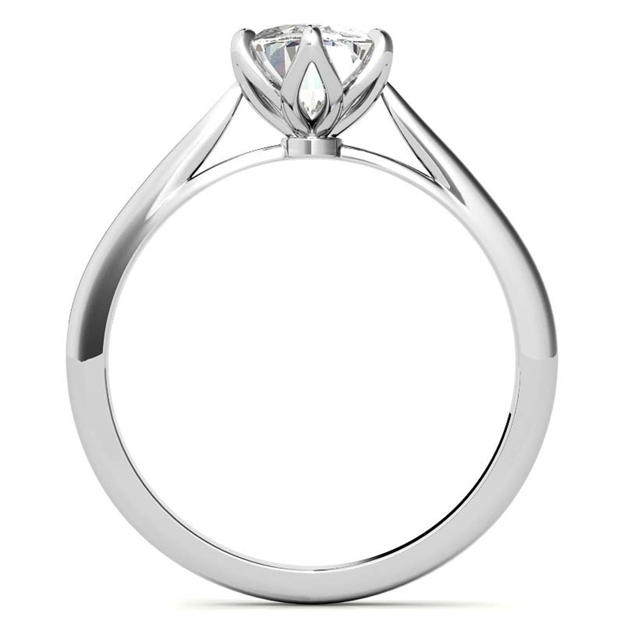 Silver Radiant Oval Ring