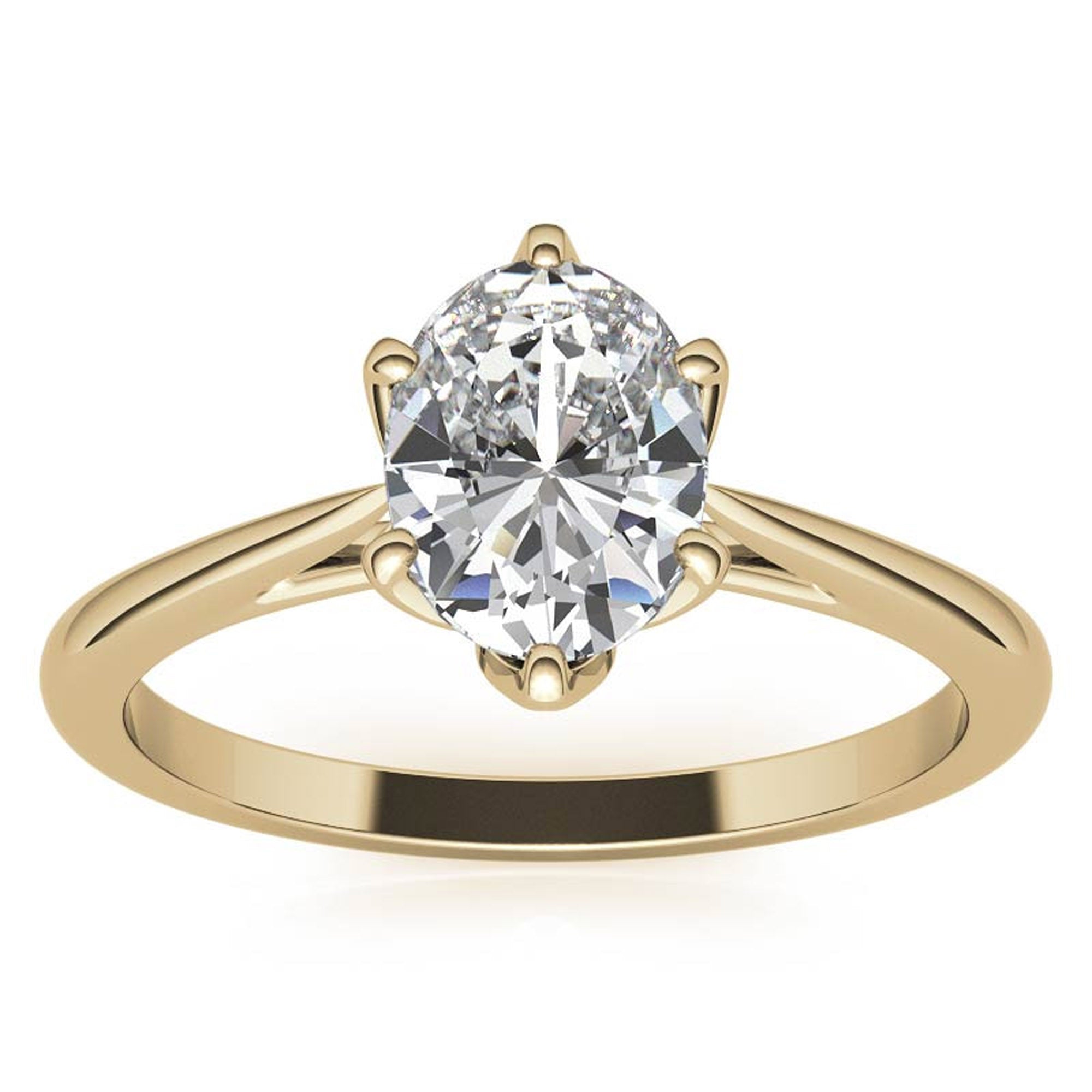 Silver Classic Solitaire Glow Ring