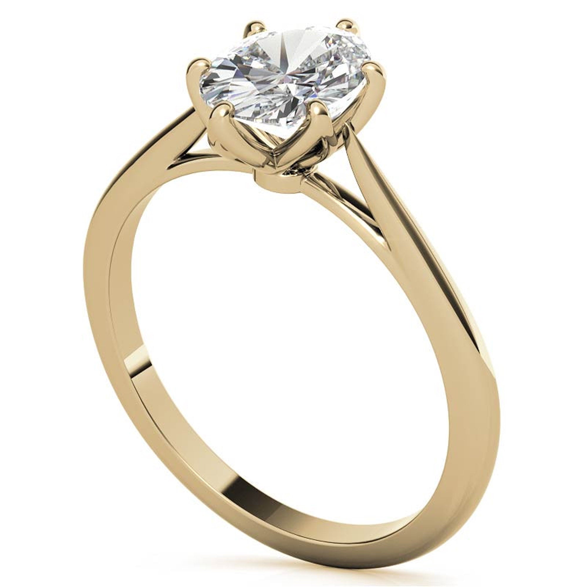 Silver Classic Solitaire Glow Ring
