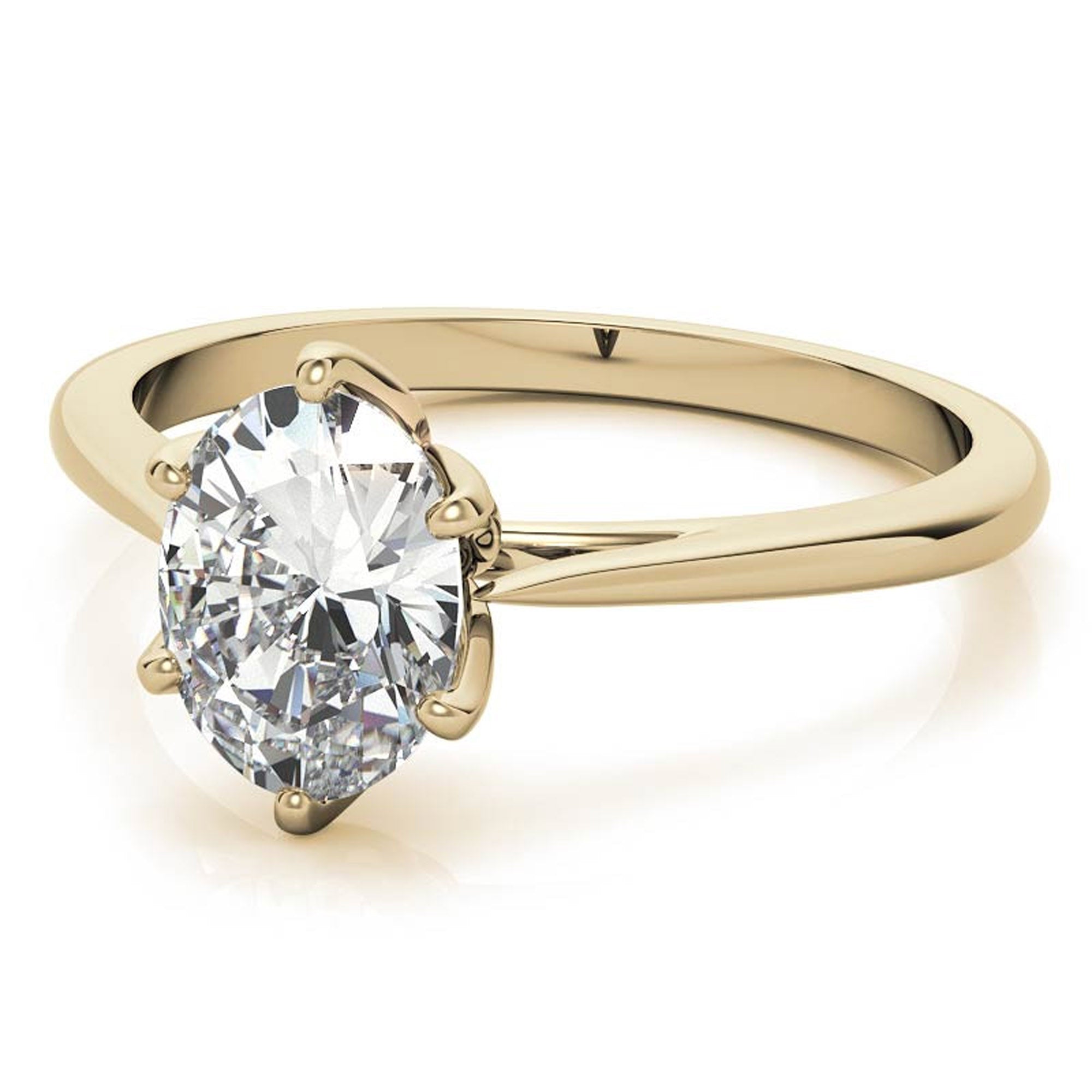 Silver Classic Solitaire Glow Ring