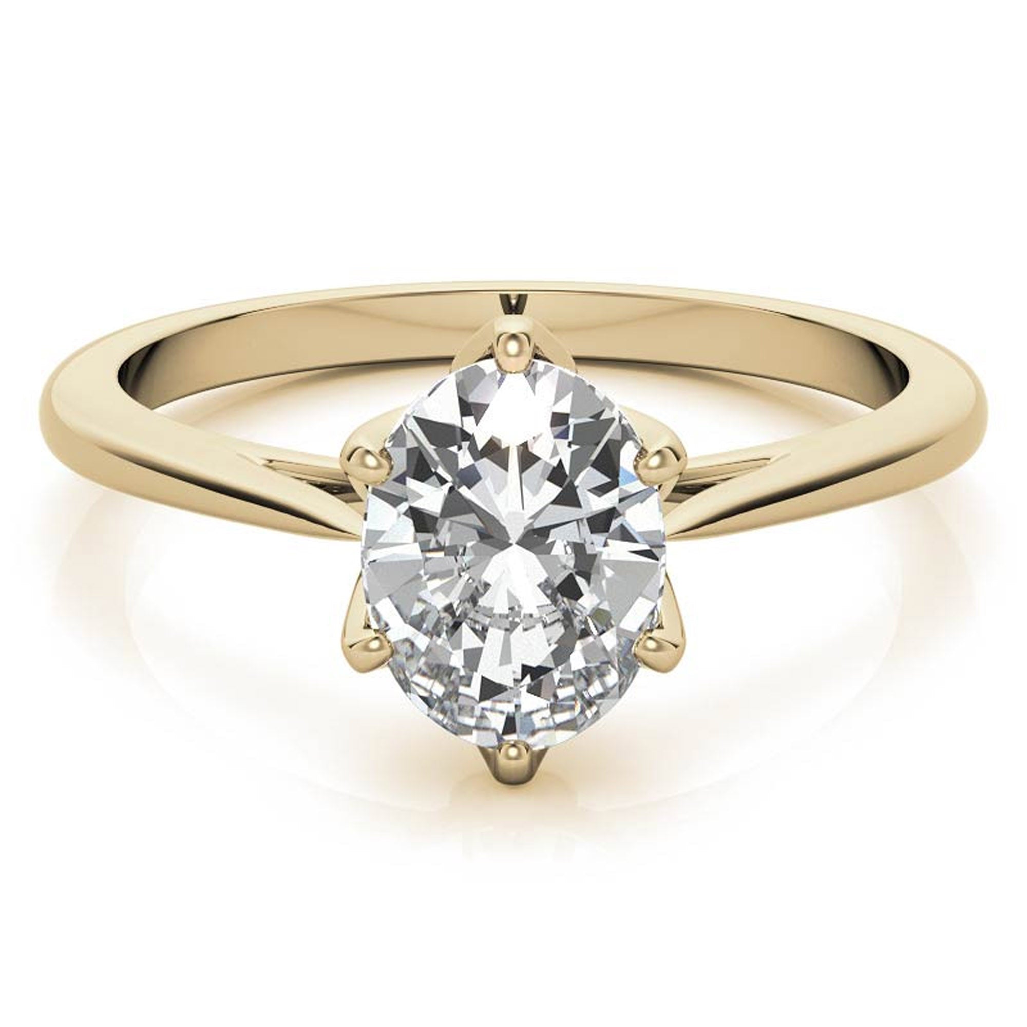 Silver Classic Solitaire Glow Ring