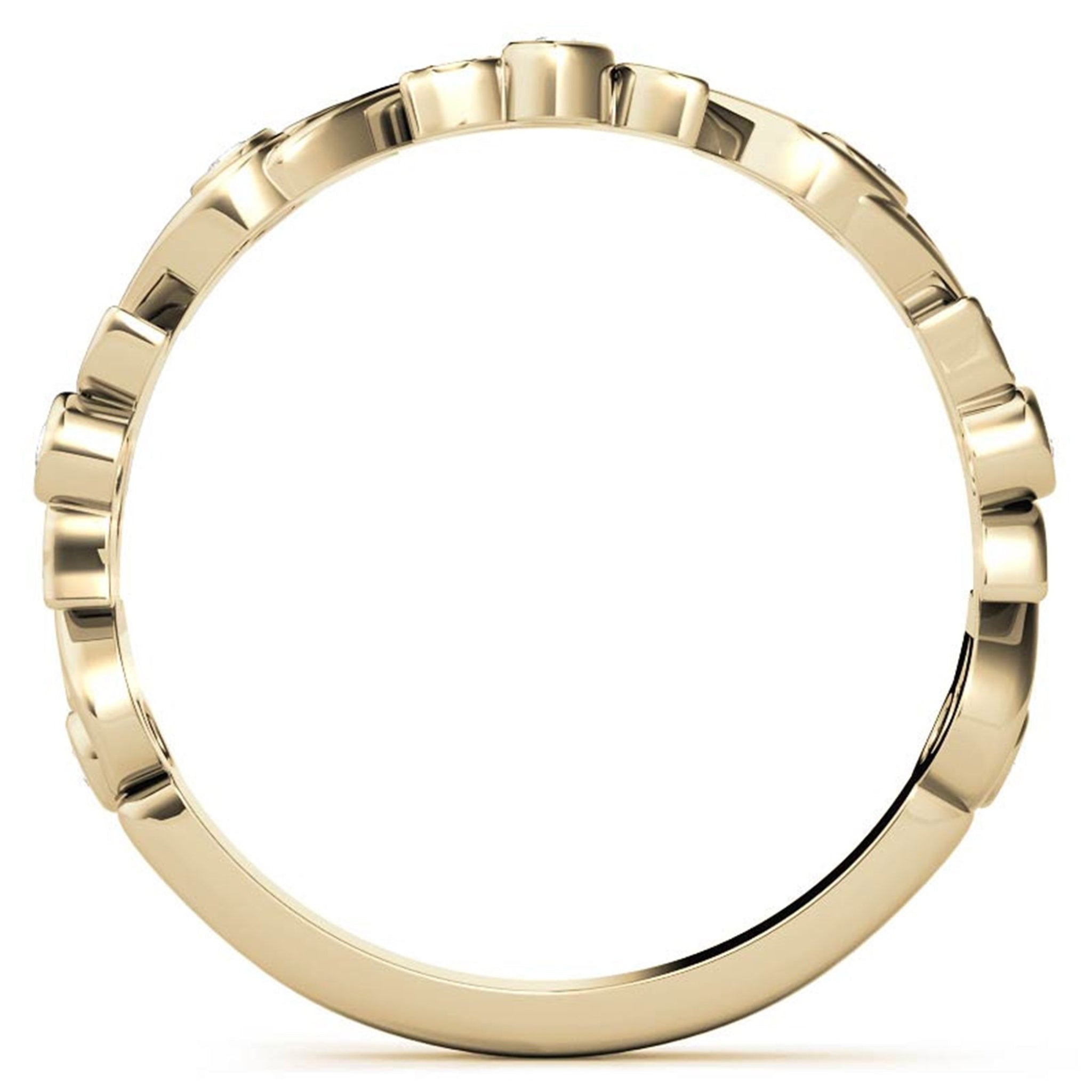 Adjustable Sterling Silver Stunning Yellow Gold Floral-Inspired with Leaf Motif Diamond Ring For Women