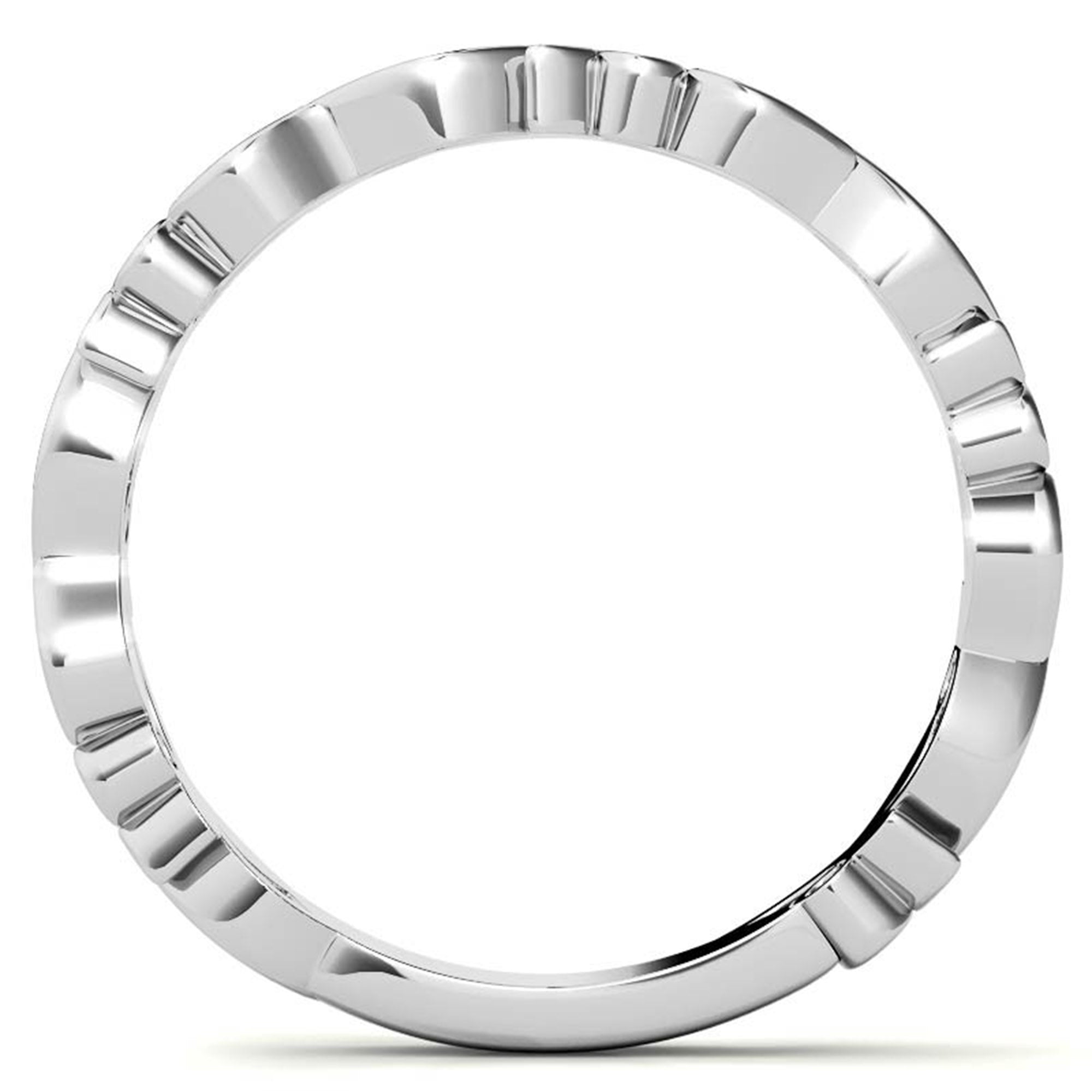 White Gold Silver Delicate Pear-Cut Adjustable Leafy Luxe Motif Ring For Woman