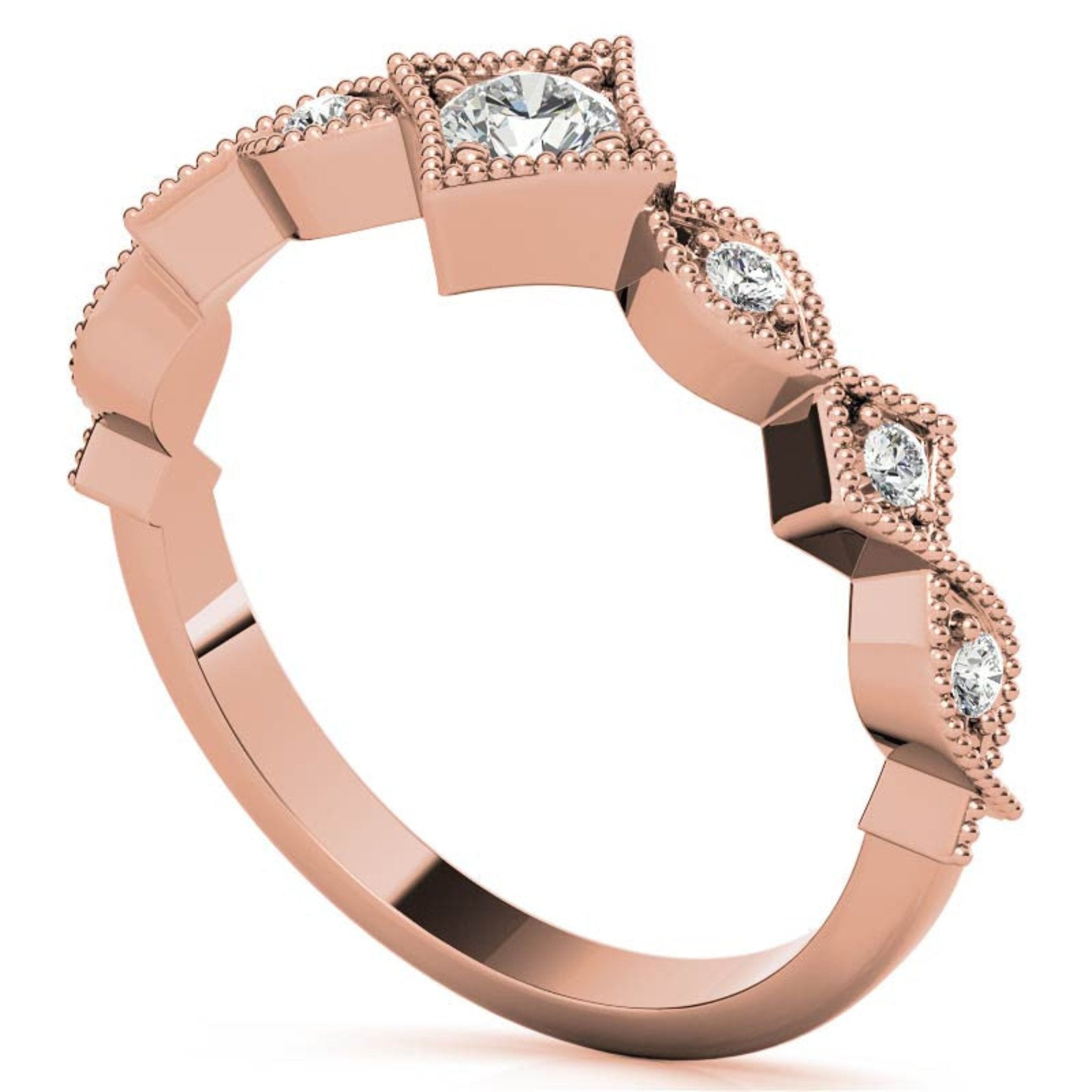 Timeless Round Cut Rose Gold Plated Ring