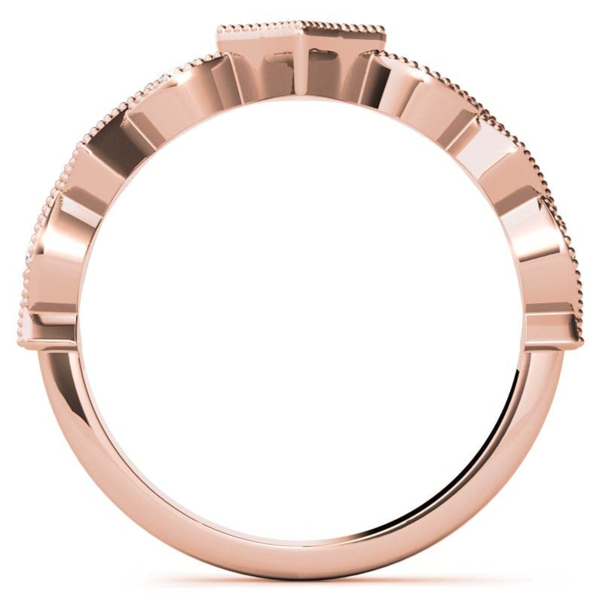 Timeless Round Cut Rose Gold Plated Ring