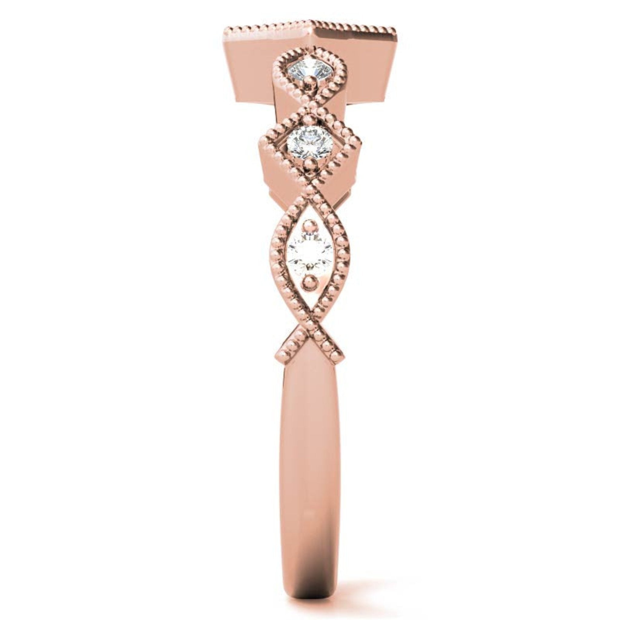 Timeless Round Cut Rose Gold Plated Ring