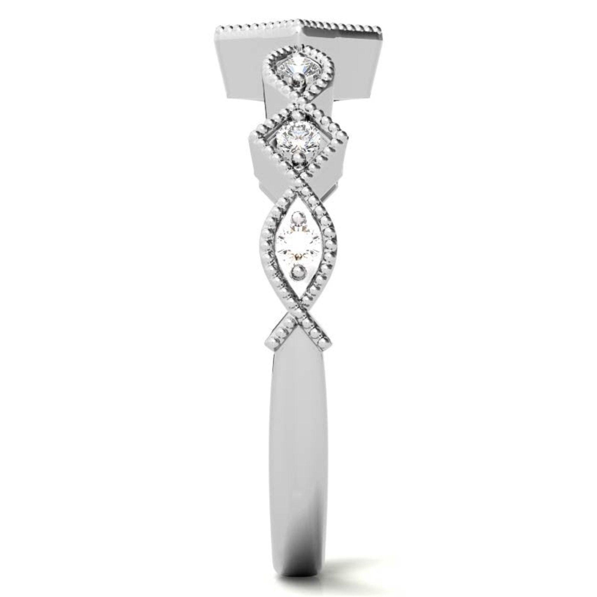 Timeless Round Cut White Gold Plated Ring