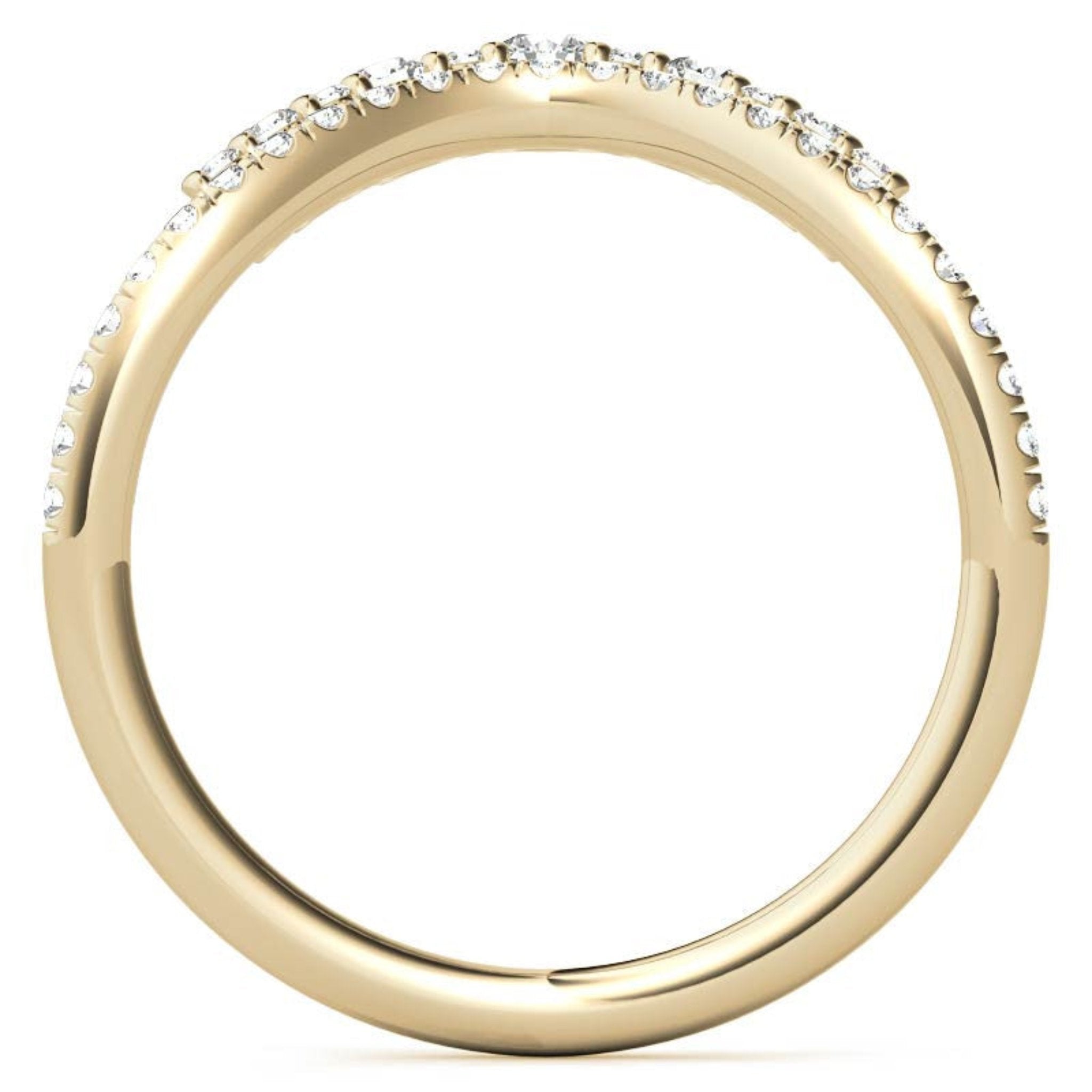 Yellow Gold Silver Modern Double Layered Adjustable Chevron Ring For Woman