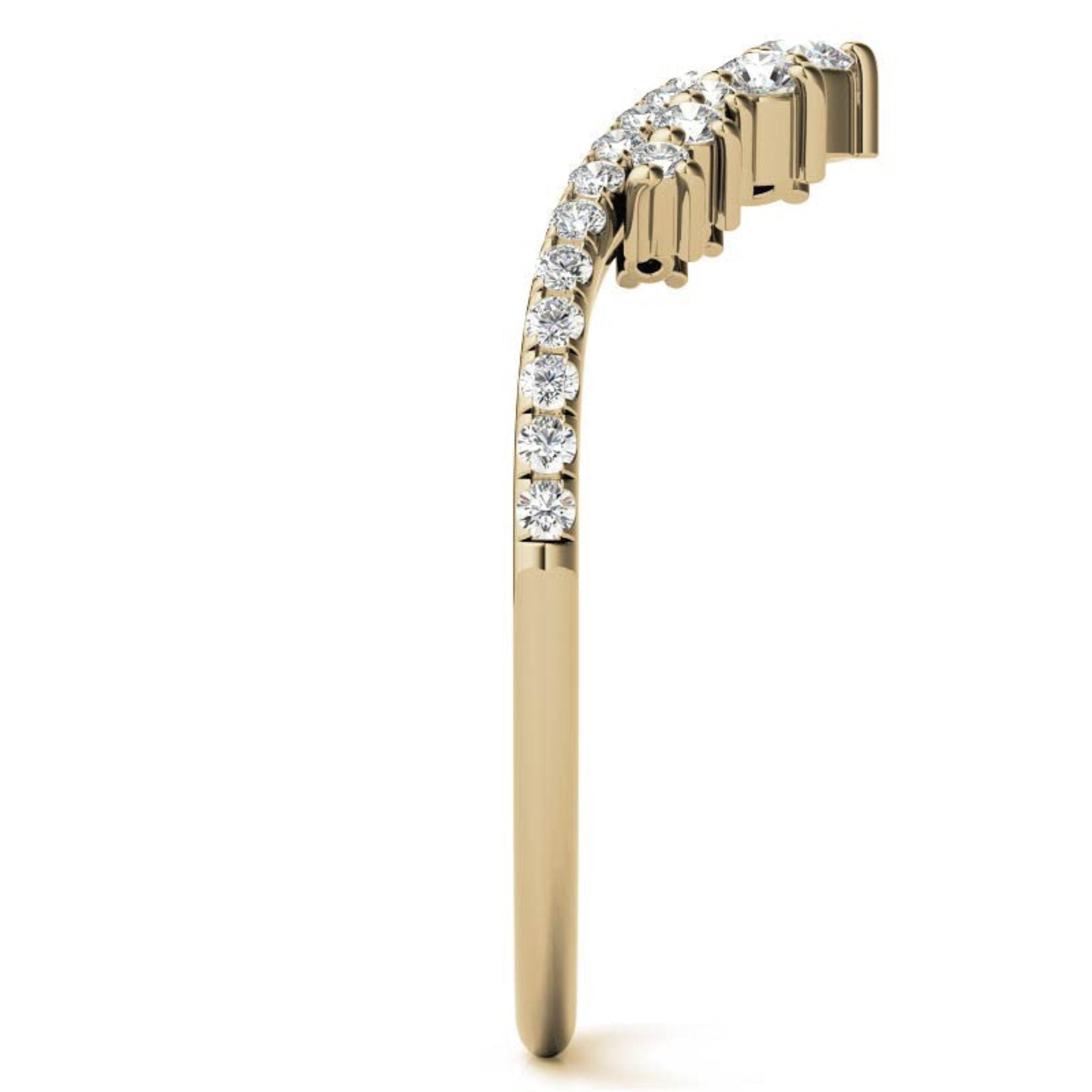 Yellow Gold Silver Modern Double Layered Adjustable Chevron Ring For Woman